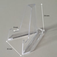 Chevalet transparent robuste pour présentation vitrail