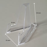 Chevalet transparent robuste pour présentation vitrail