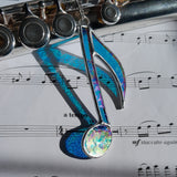 Vitrail fait-main cadeau musicien