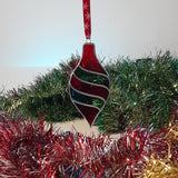 Boule pointue rouge & verte