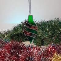 Boule pointue verte & dorée