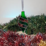 Boule pointue verte & dorée