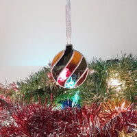 decoration noel vitrail artisanale