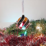 decoration noel vitrail artisanale