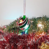 Boule noel originale en vitrail Tiffany