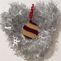 Boule rouge & dorée