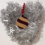 Boule rouge & dorée