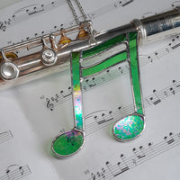 Cadeau Note de musique en vitrail