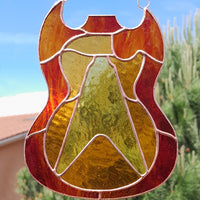 Vitrail Tiffany moderne guitare Gibson
