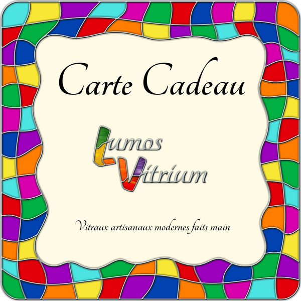 Carte-cadeau boutique vitrail Lumos_Vitrium