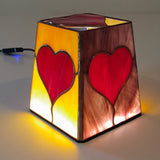 Veilleuse artisanale réglable vitrail