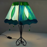 Lampe de table artisanale en Vitrail Tiffany