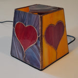 Eclairage table tamisé vitrail Tiffany artisanal