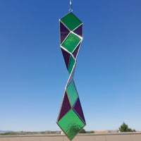 Spinner attrape-soleil fait-main en vitrail