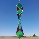 Spinner attrape-soleil fait-main en vitrail