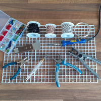 Outils et cristaux pour art du verre 