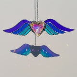 Vitrail fait main coeur cadeau anniversaire