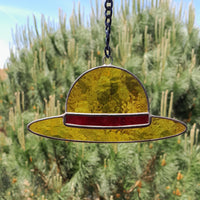Vitrail artisanal Chapeau de paille Luffy One piece