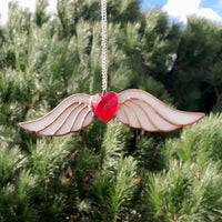 Vitrail fait main cœur en cristal