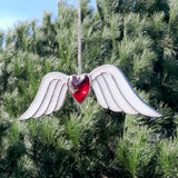 Vitrail coeur fait main cadeau saint valentin