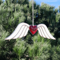 Vitrail ange artisanal cadeau amour