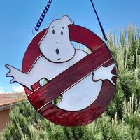 Vitrail Ghostbuster Technique Tiffany artisanale décoration cinema 